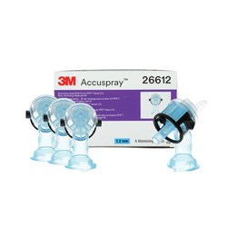 3M 26612 ACCUSPRAY ATOMIZING HEAD REFILL PACK BLUE 1.2MM BOX/4