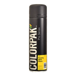 COLORPAK PRO SERIES FASTDRY ENAMEL MATT BLACK AEROSOL