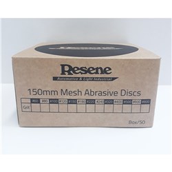 SALE RESENE 150MM MESH ABRASIVE DISCS P150 BOX/50