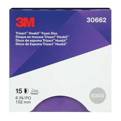 3M 30662 TRIZACT FOAM DISC P5000 150MM BOX/15
