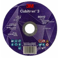 CS 3M 86647 C3CUT OF WHEEL  +60 125MMX1X22.23MM BOX/25